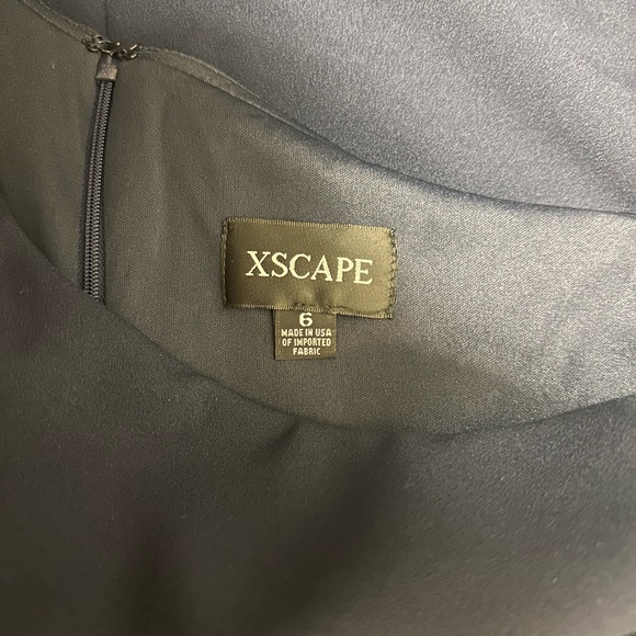 Xscape One Shoulder Pop Over Cocktail  Dress - Picture 5 of 5